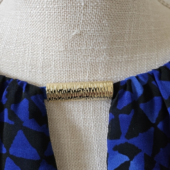 Vince Camuto Blue Gradient Halter Maxi Sundress - Picture 3 of 16